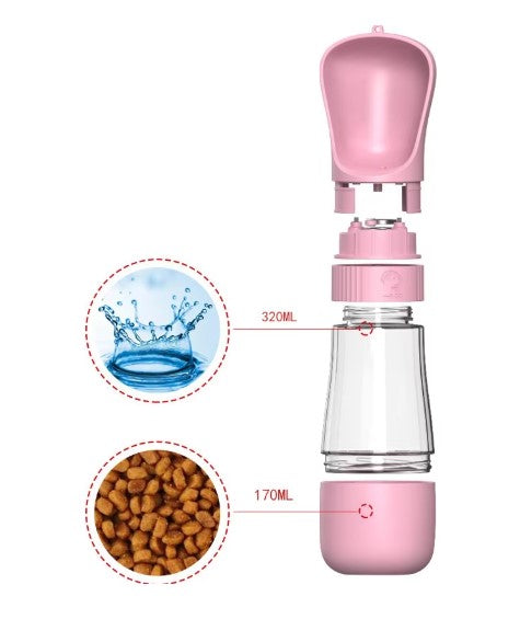 2 In 1 Portable Water and Food Bottle